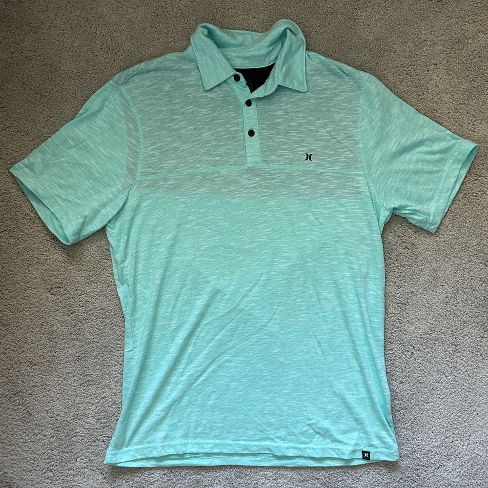 Hurley Blue Polo Shirt Casual Comfort
